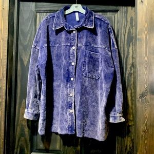 Zenana Blue corduroy jacket